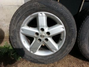 Комплект колес 4шт на литых дисках R16 с резиной Nissan X-Trail T30 Б/У арт.40300EQ025, 40300EQ026, 40300EQ325 (18546)