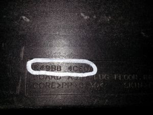 Накладка пола багажника задняя Nissan X-Trail T32 Б/У арт.849B84CE0A (18431)