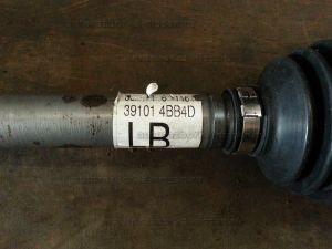 Привод передний левый MR20DD CVT (новый оригинал) Nissan X-Trail T32 Б/У арт.391014BB4D (18374)